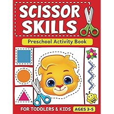 Scissor Skills Preschool Activity Book:  3-5 Year Olds