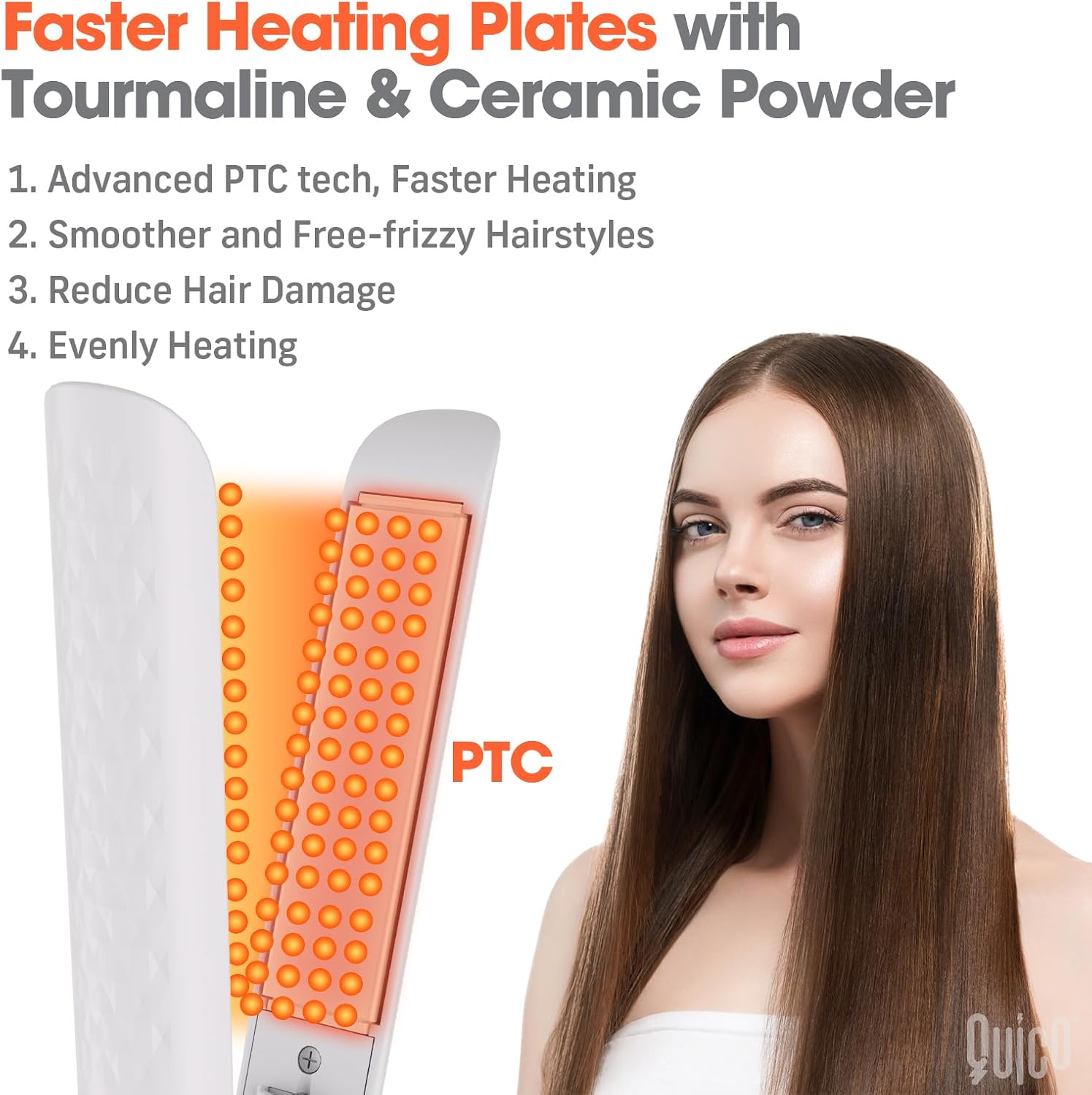 Hair Straightener, 110-240V Global Travel Hair Straighteners for Women -  BigGreenBear.com Beauty Products 16.99 USD Big Green Bear