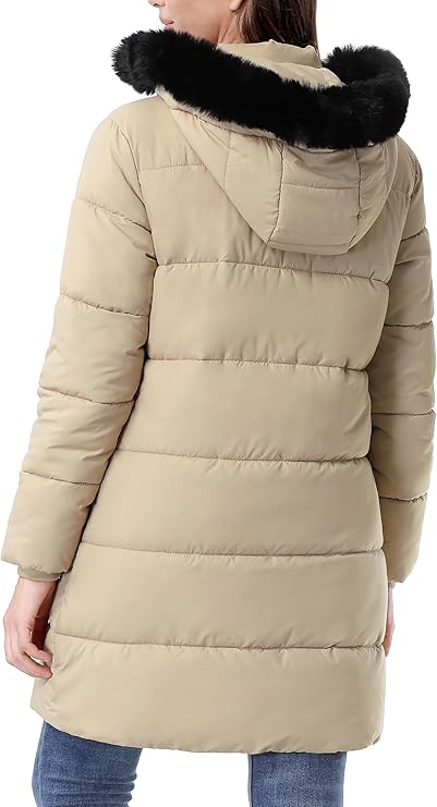 Women's Winter Coat Long Waterproof Parka - Warm Snow Jacket -  BigGreenBear.com clothing 59.00 USD Big Green Bear