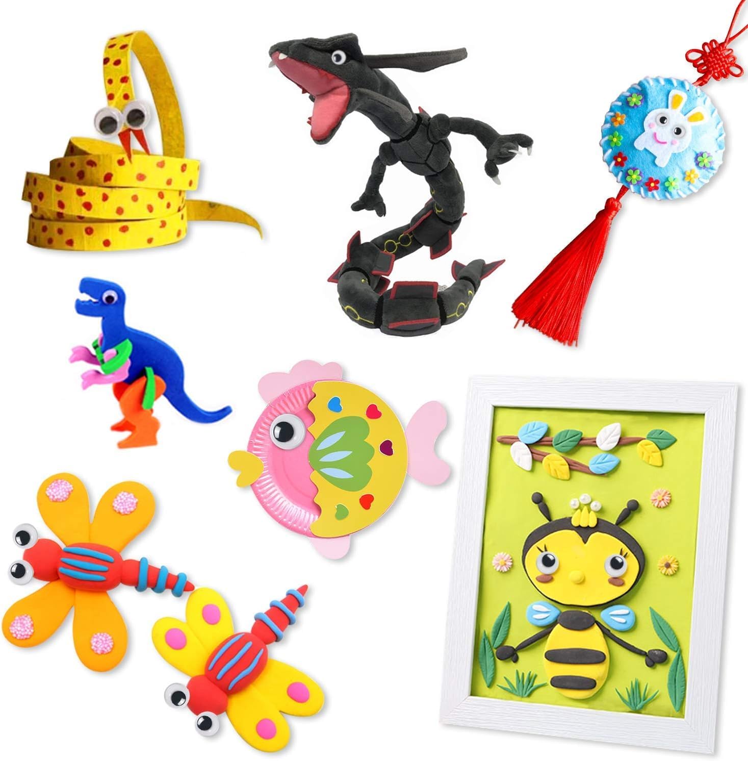 300 Pcs Black Wiggle Googly Eyes with Self-Adhesive