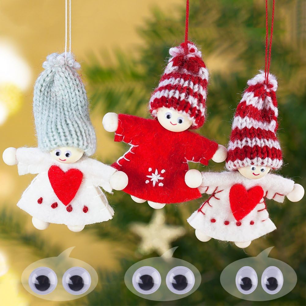 1220 Pieces Self Adhesive Wiggle Googly Eyes (Assorted Sizes)