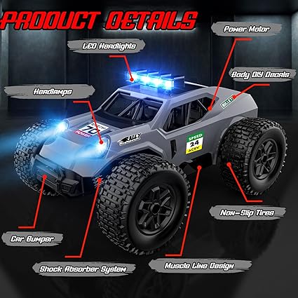 Remote Control Car - 28km/h 2.4GHz High Speed Rc Cars Toys