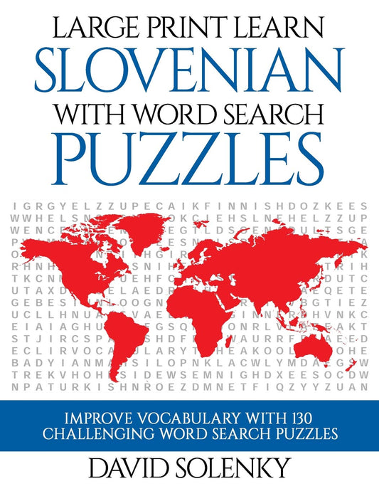 Large Print Learn Slovenian with Word Search Puzzles