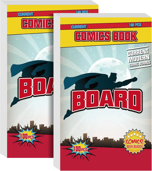 200ct Current Comic Book Boards, KKU 29 pt Acid Free Comic Book Backing Boards -  BigGreenBear.com Comic 25.35 USD Big Green Bear