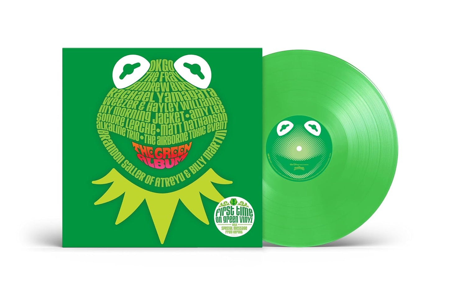 Muppets: The Green Album [Spring Green LP] Color vinyl -  BigGreenBear.com CDs 29.99 USD Big Green Bear