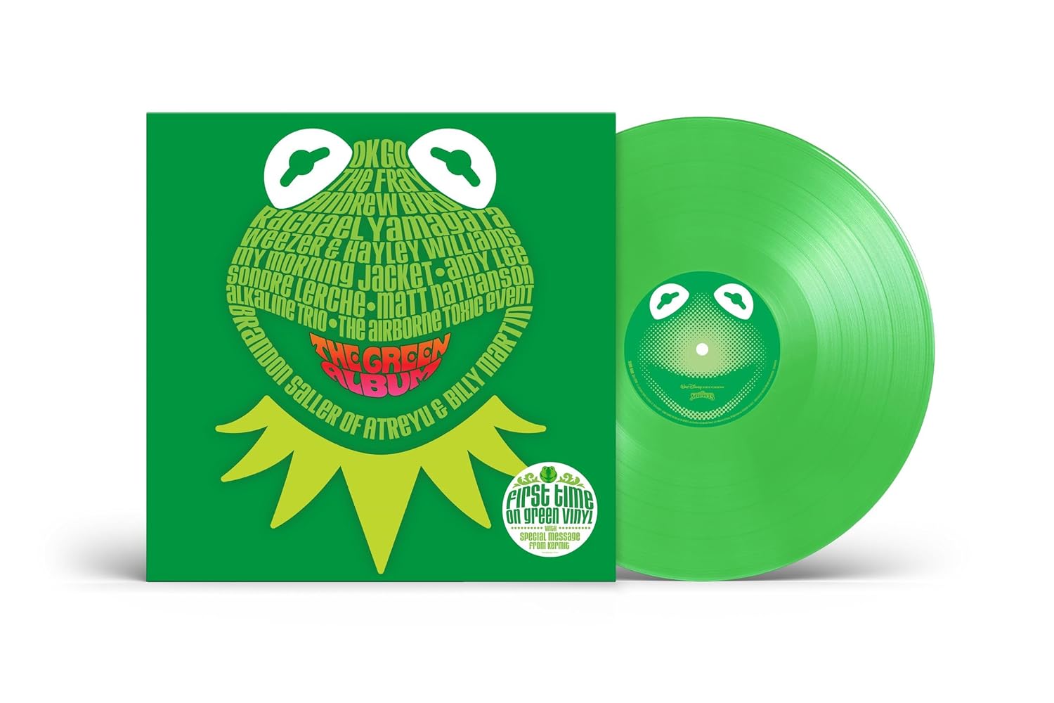 Muppets: The Green Album [Spring Green LP] Color vinyl -  BigGreenBear.com CDs 29.99 USD Big Green Bear
