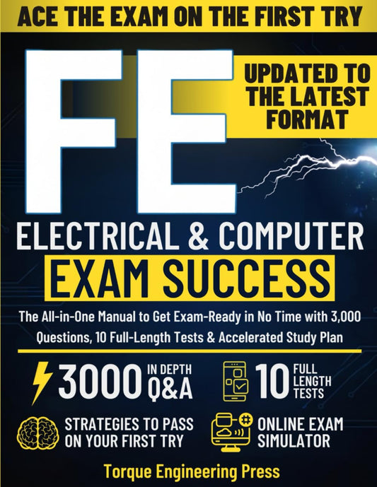 FE Electrical & Computer Exam Success: The All-in-One Manual to Get Exam-Ready in No Time with 3,000 Questions Buy New(Paperback)