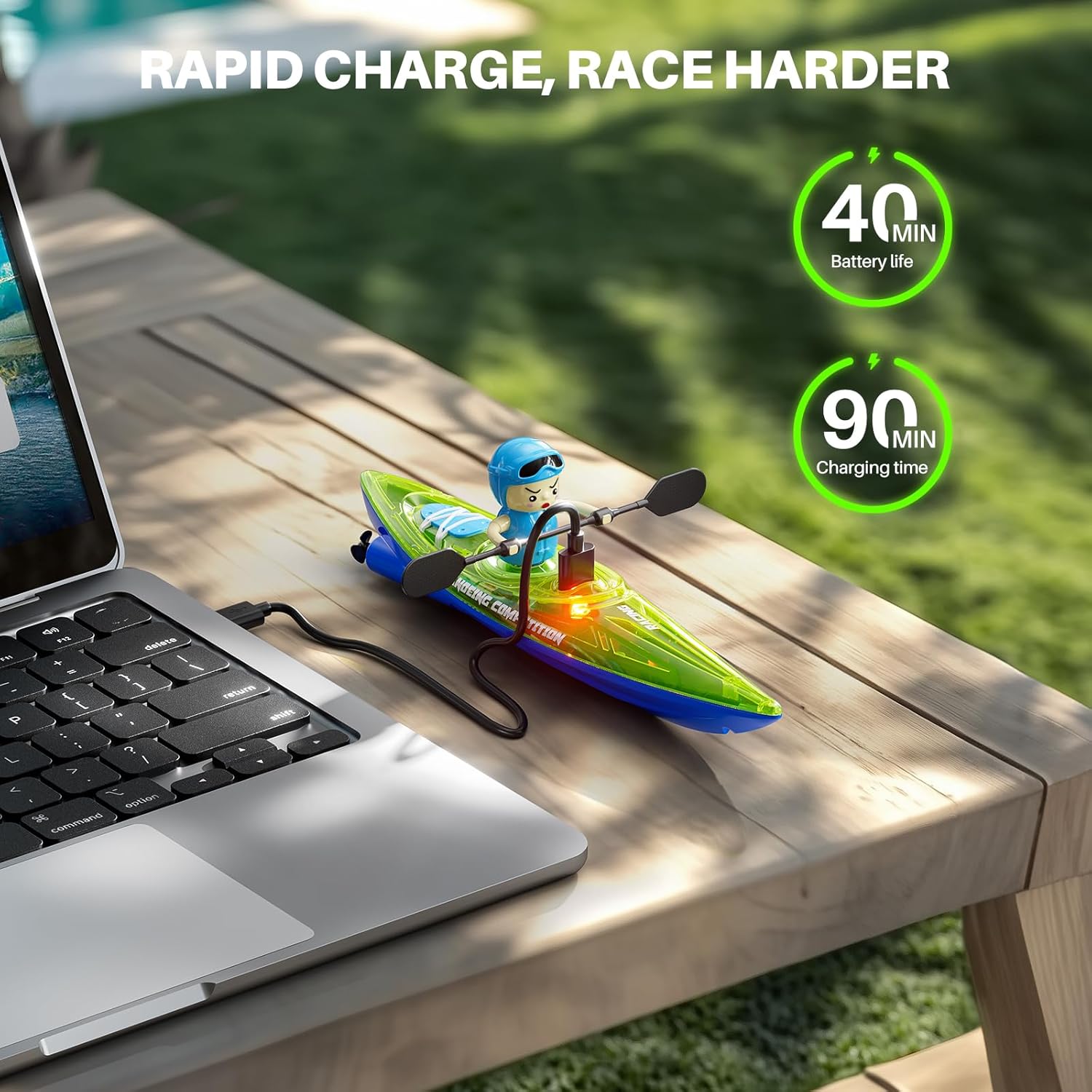 RC Boats 2 Pack, Remote Control Kayaks with 3 Magnetic Balls -  BigGreenBear.com rc boats 49.89 USD Big Green Bear