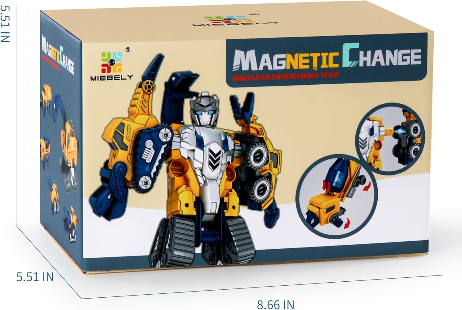 Toddler Robot Construction Vehicles Set – 5Pcs Transforming Robots for Kids -  BigGreenBear.com Building Toys 39.99 USD Big Green Bear