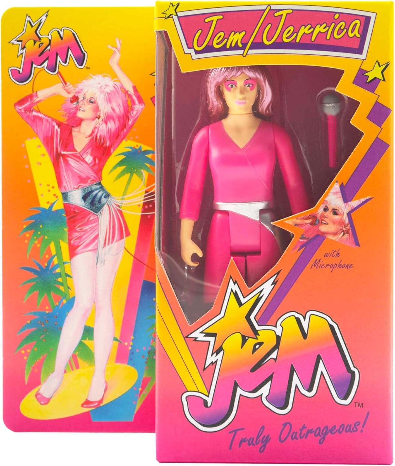 Super7 Jem and The Holograms Jem (Neon) - 3.75" Jem and The Holograms Action