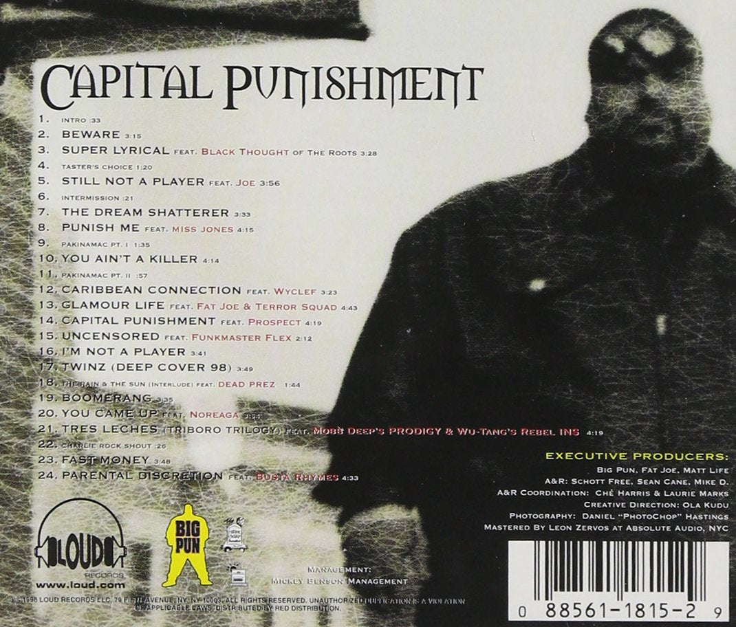 Capital Punishment (Explicit Version) - Audio CD By Big Pun