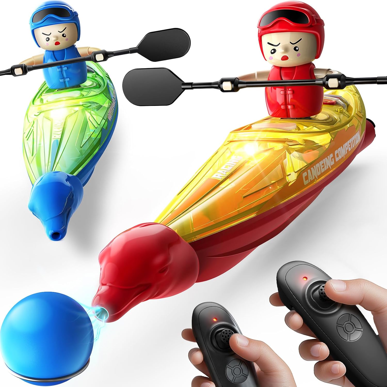 RC Boats 2 Pack, Remote Control Kayaks with 3 Magnetic Balls -  BigGreenBear.com rc boats 49.89 USD Big Green Bear