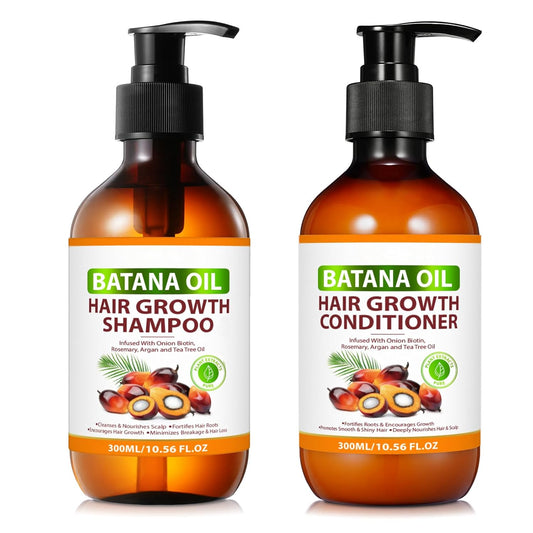 Batana Oil Shampoo and Conditioner for Hair Growth, Anti-Thinning & Deep Moisturizing -  Big Green Bear  18.99 USD Big Green Bear