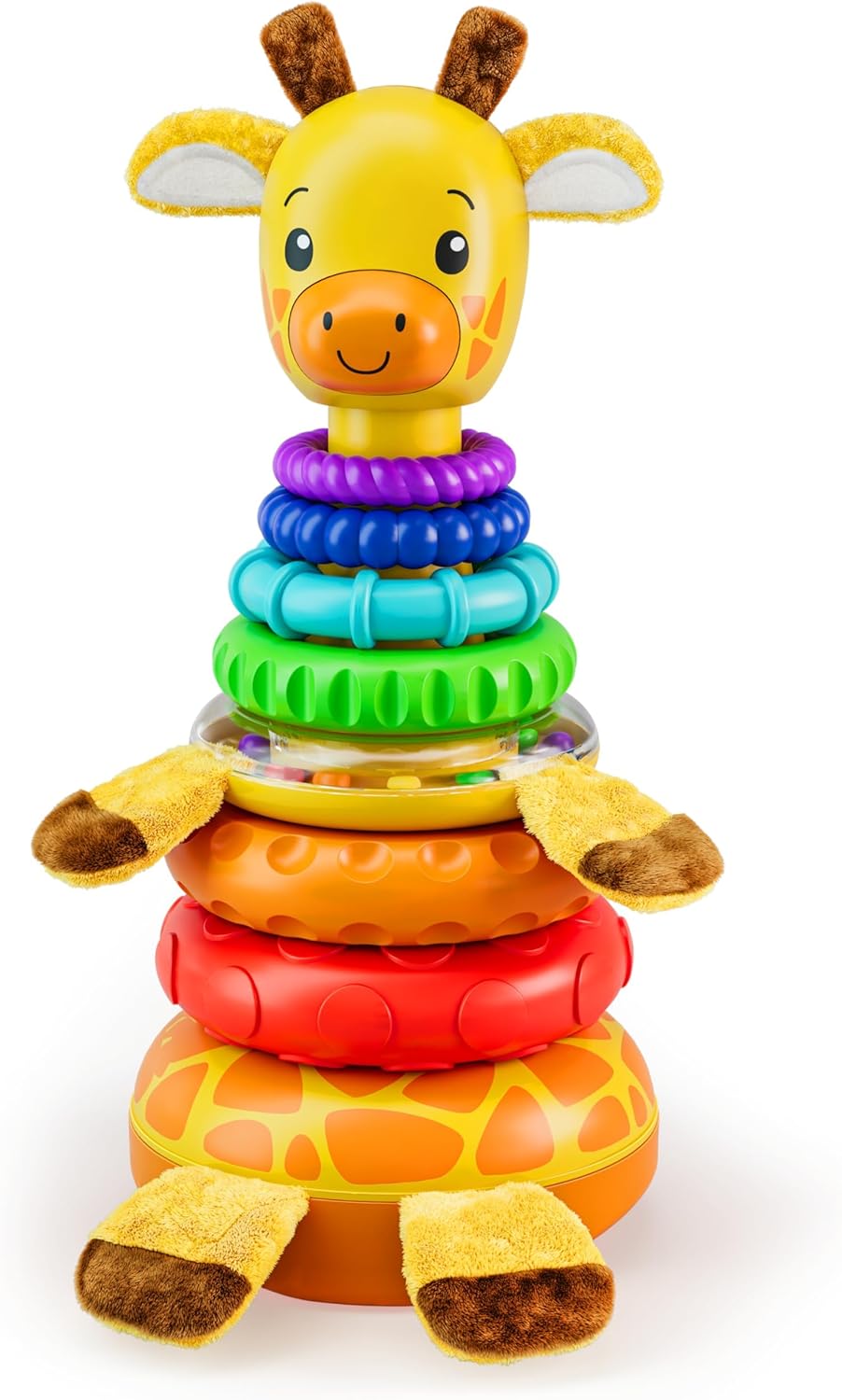 Stacking Toy, Includes 7 Unique Rings, Montessori Development