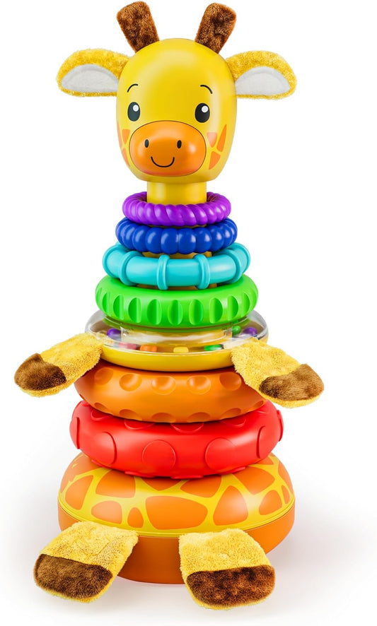 Stacking Toy, Includes 7 Unique Rings, Montessori Development