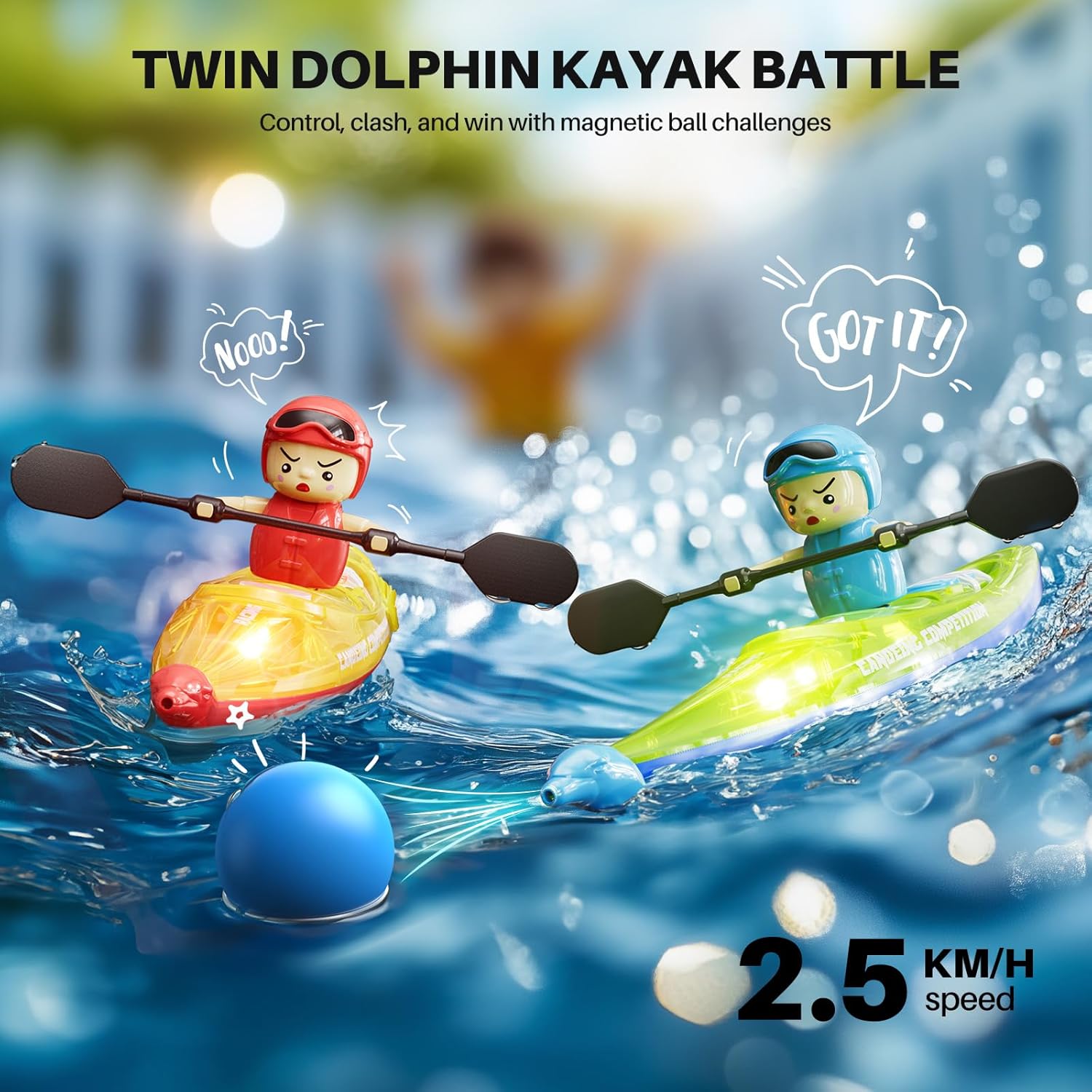 RC Boats 2 Pack, Remote Control Kayaks with 3 Magnetic Balls -  BigGreenBear.com rc boats 49.89 USD Big Green Bear