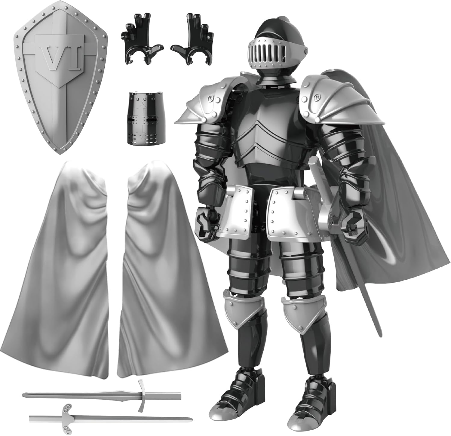 Knight Action Figures, Medieval Action Figures -  BigGreenBear.com Action Figure 14.99 USD Big Green Bear