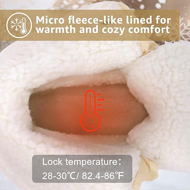 Womens Winter Duck Boots Waterproof Cold Weather Snow Boots -  BigGreenBear.com clothing 69.99 USD Big Green Bear