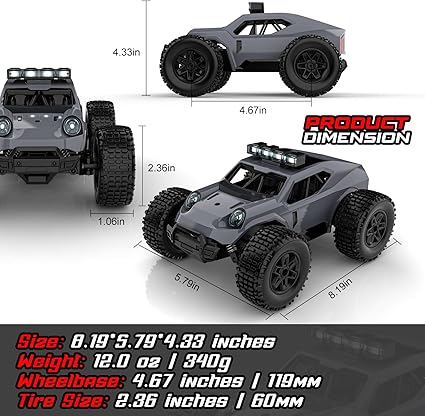 Remote Control Car - 28km/h 2.4GHz High Speed Rc Cars Toys