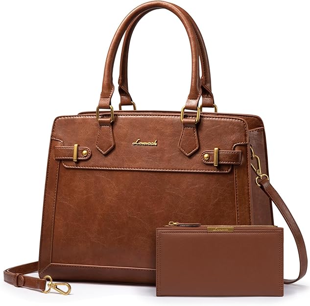 Women, Tote Shoulder Bag Satchel Brown Purse and PU Leather -  BigGreenBear.com HANDBAGS 32.45 USD Big Green Bear