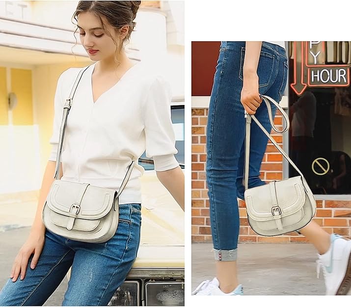 Crossbody Bags for Women, Small Saddle Purse -  BigGreenBear.com HANDBAGS 29.99 USD Big Green Bear