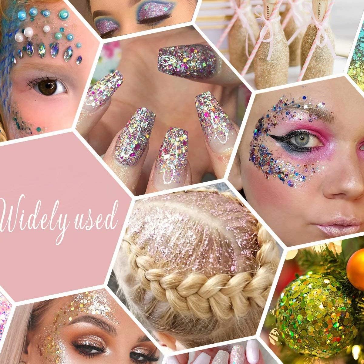 Holographic Chunky Glitter, Set of 12