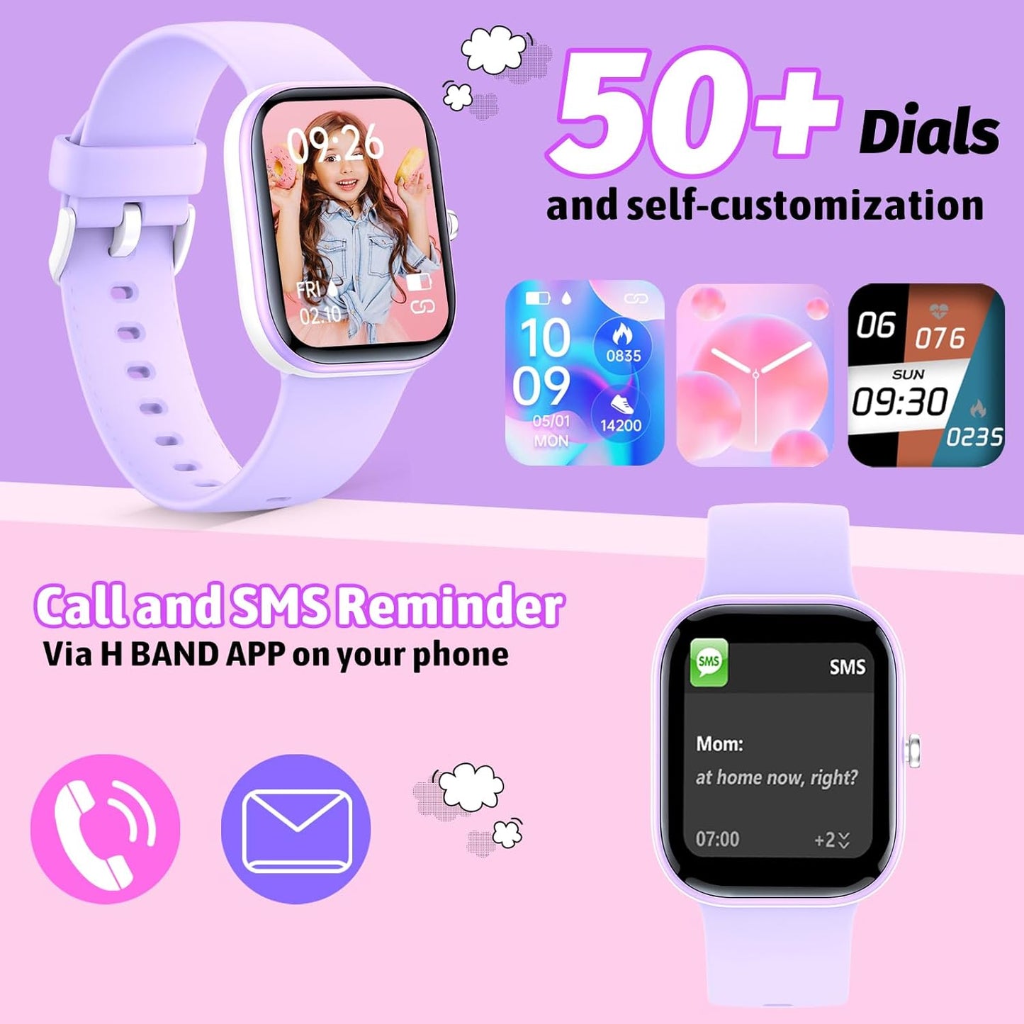 Smart Kids Watch with Fitness Tracker No Phone/APP Needed