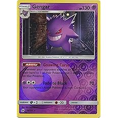 2017 SUN AND MOON CRIMSON INVASION GENGAR 38/111 STAGE 2/RARE #38