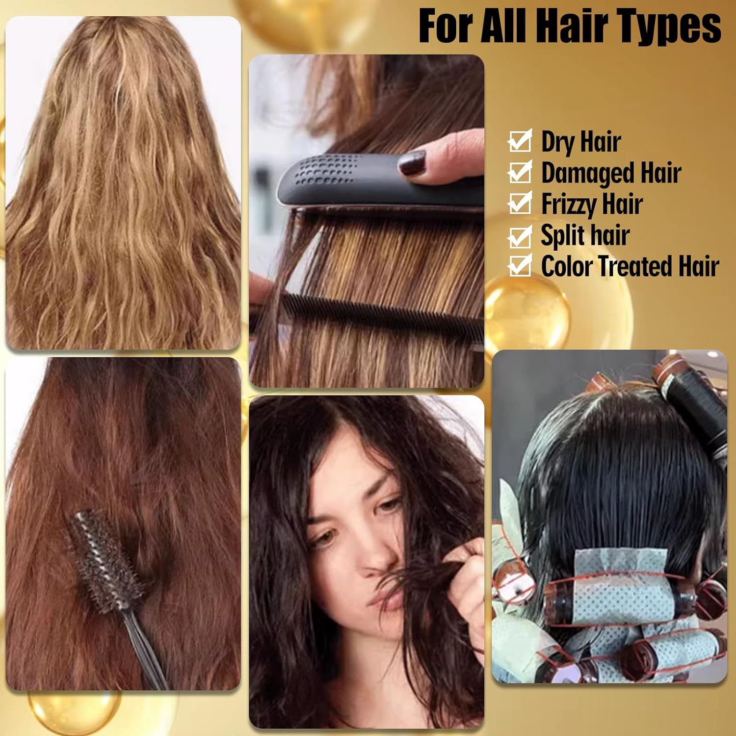 Keratin Hair Treatment Serum, Hair Treatment Oil for Dry Damaged Hair -  Big Green Bear  28.99 USD Big Green Bear