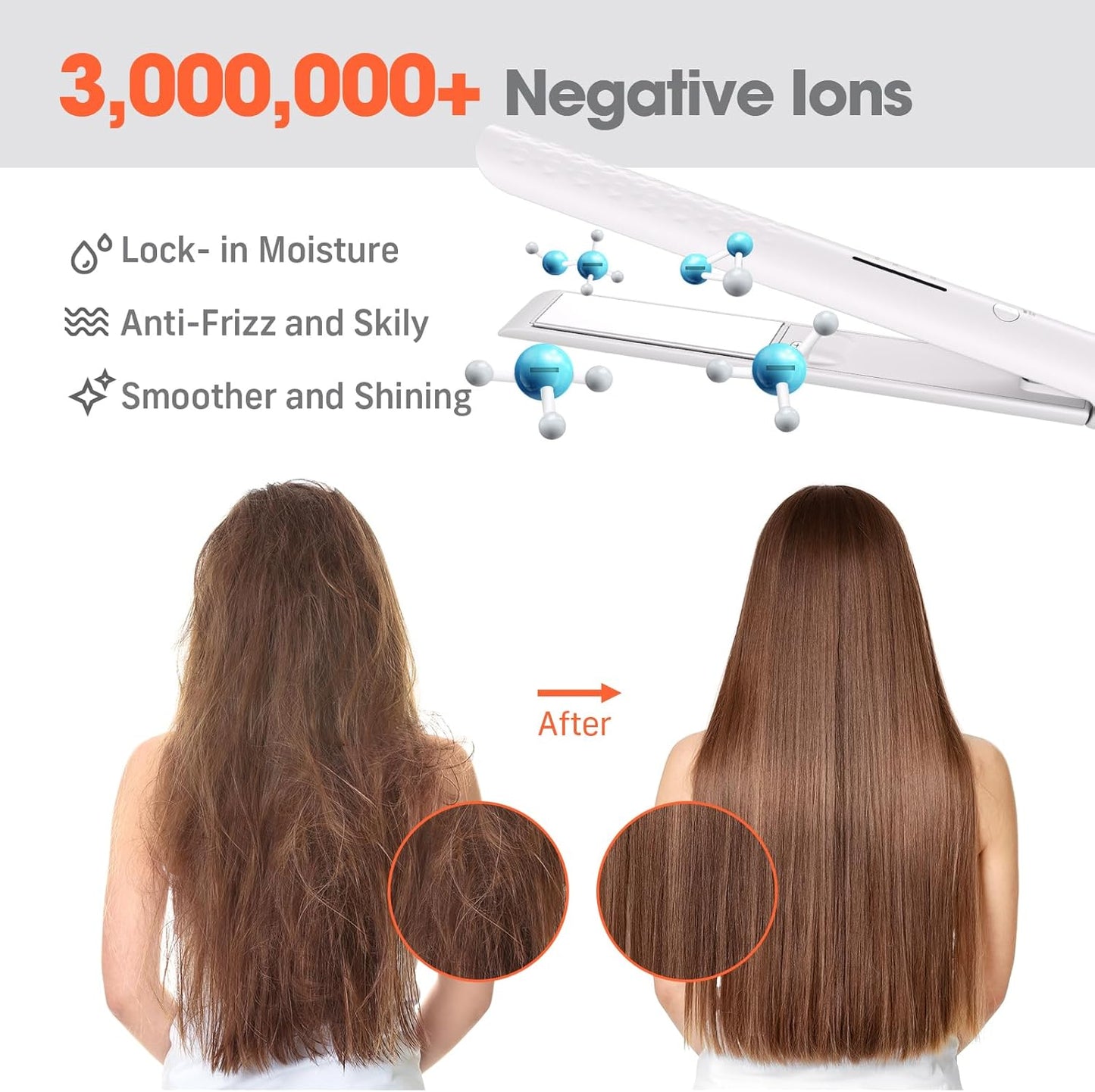 Hair Straightener, 110-240V Global Travel Hair Straighteners for Women -  BigGreenBear.com Beauty Products 16.99 USD Big Green Bear