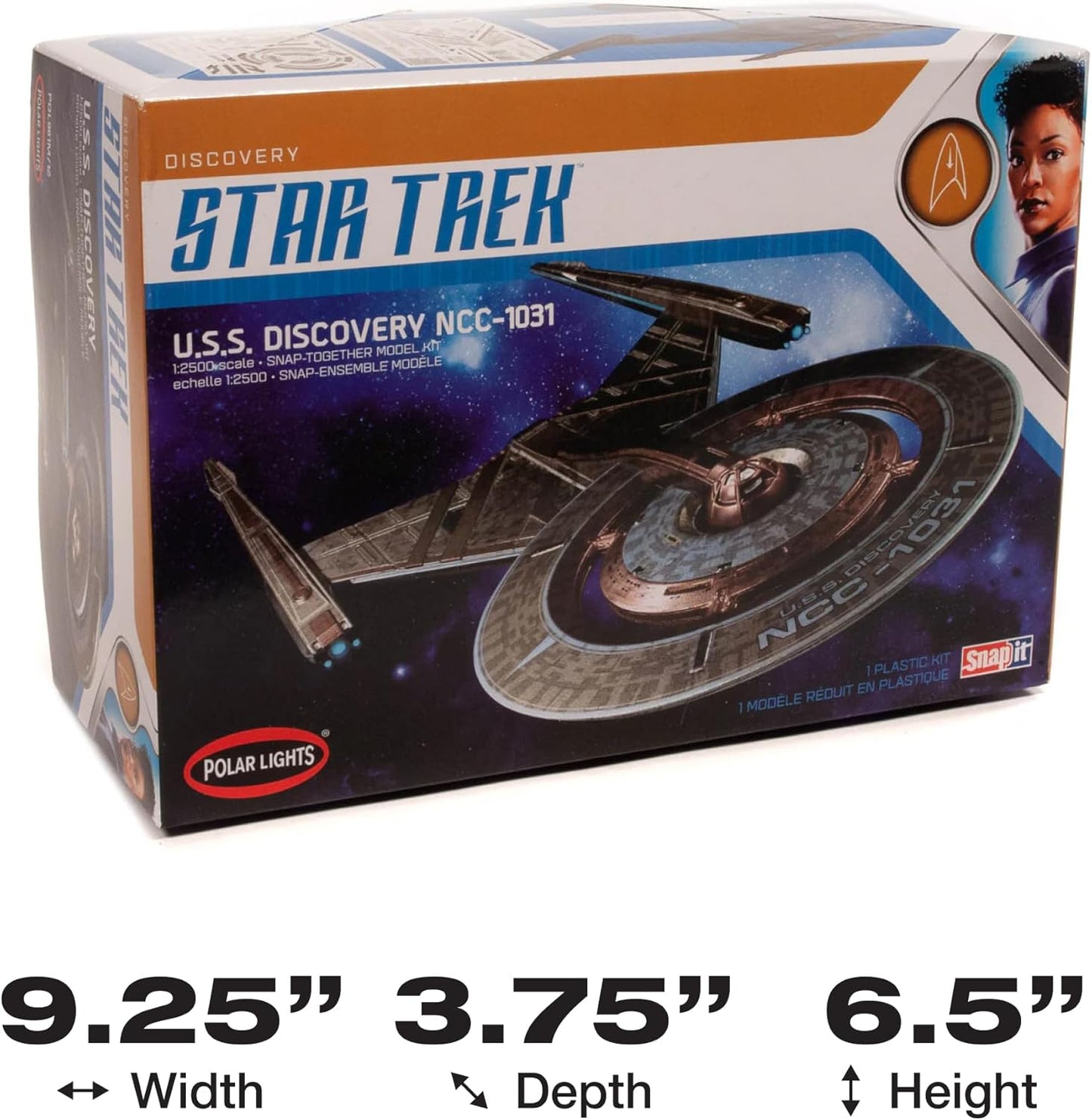 Polar Lights Star Trek U.S.S. Discovery NCC-1031 1:2500 Scale Plastic Model Kit (POL961M)