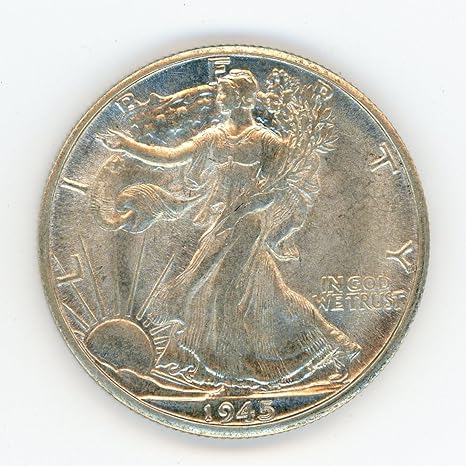 1945 D Walking Liberty Half Dollar MS-63+