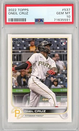 2022 Topps Oneil Cruz #537 Rookie RC Baseball Card PSA 10 Gem Mint