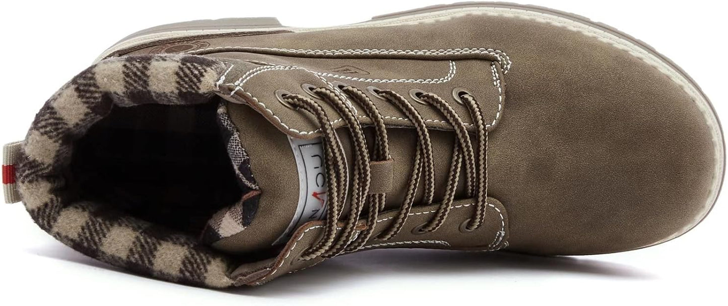 Work Hiking Boots for Women Waterproof - spring-khaki -  BigGreenBear.com clothing 59.99 USD Big Green Bear