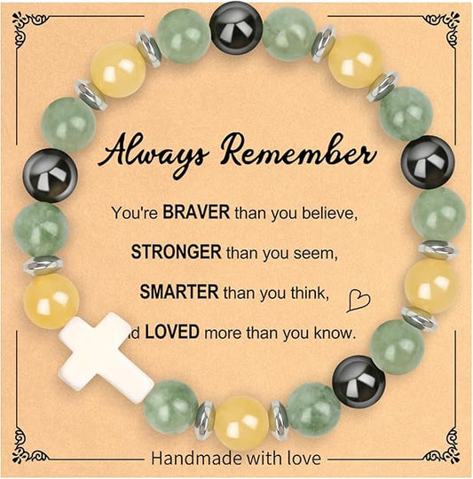 Women  Cross Bracelet, Inspirational Religious Jewelry -  BigGreenBear.com jewelry 12.78 USD Big Green Bear