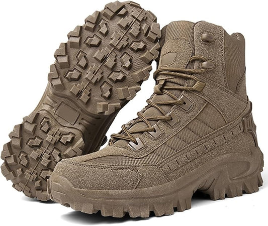 Men's Orthopedic Support Anti-Puncture Work Boots in Black - Big Green Bear