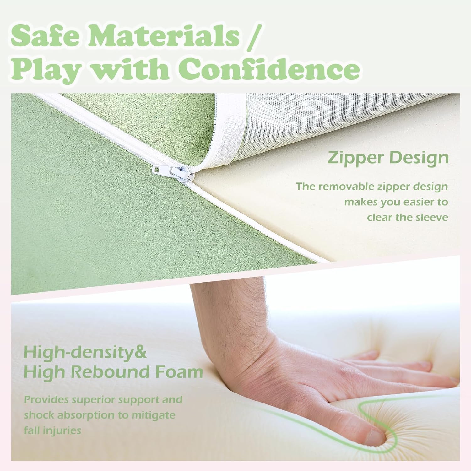 Toddlers , Foam Climbing Blocks with Ball Pit for Baby, 5-Piece