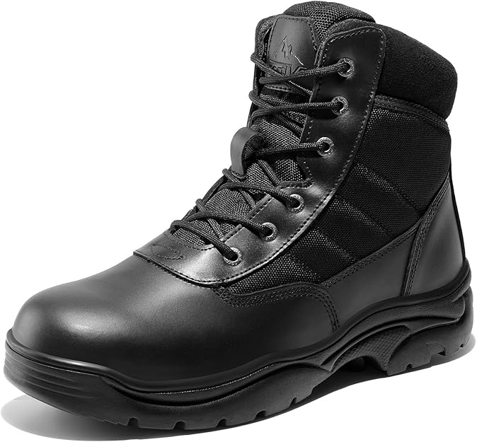 Men's 6 inch Waterproof Coyote Tactical Work Boots - Big Green Bear