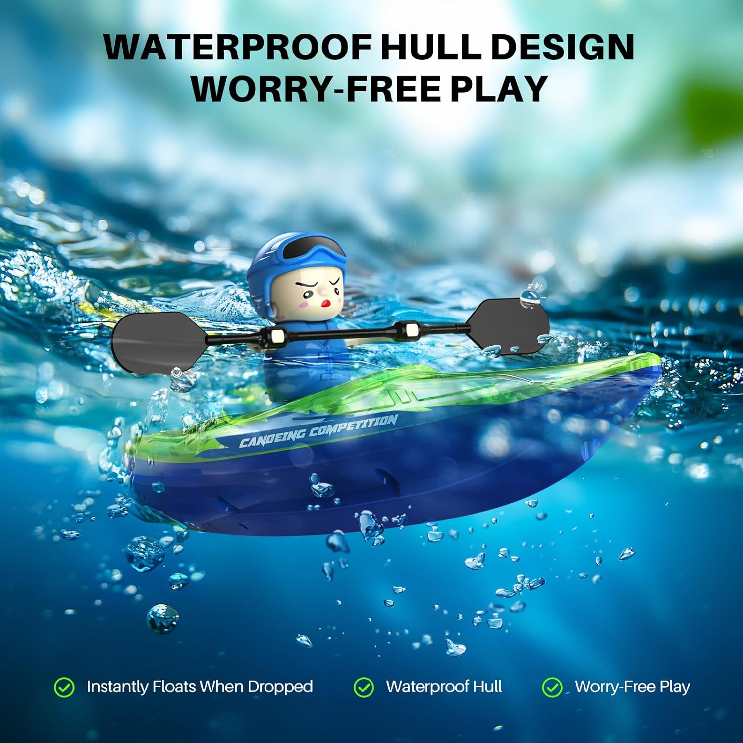 RC Boats 2 Pack, Remote Control Kayaks with 3 Magnetic Balls -  BigGreenBear.com rc boats 49.89 USD Big Green Bear