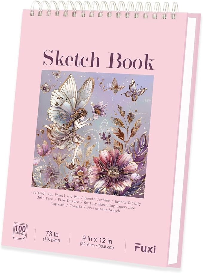 Sketch Book for Girls - Drawing Paper Pad