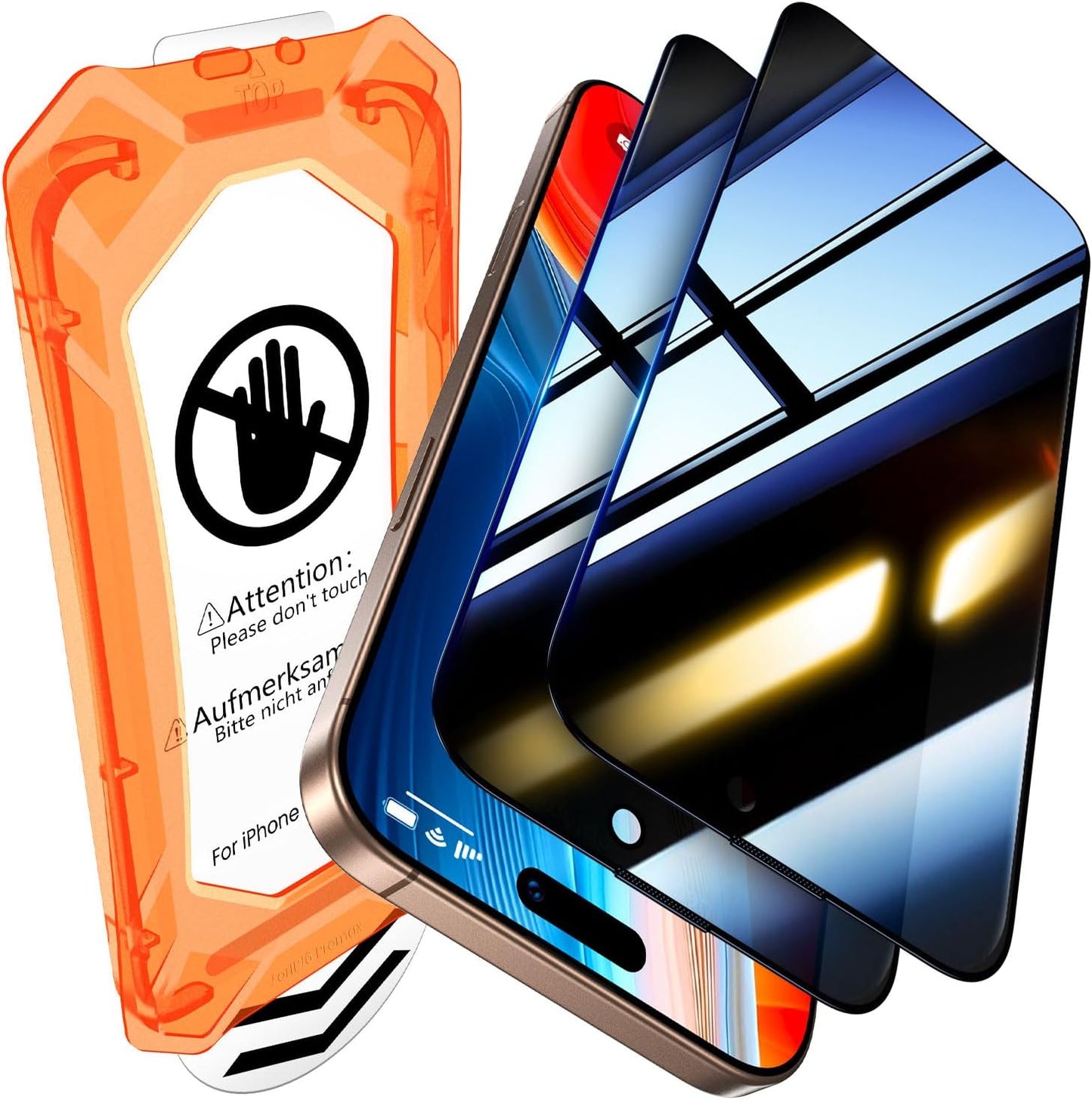 UniqueMe for iPhone 16 Pro Privacy Screen Protector - [Military Grade Shatterproof & 9H+ Hardness] -  BigGreenBear.com cell phone 22.99 USD Big Green Bear