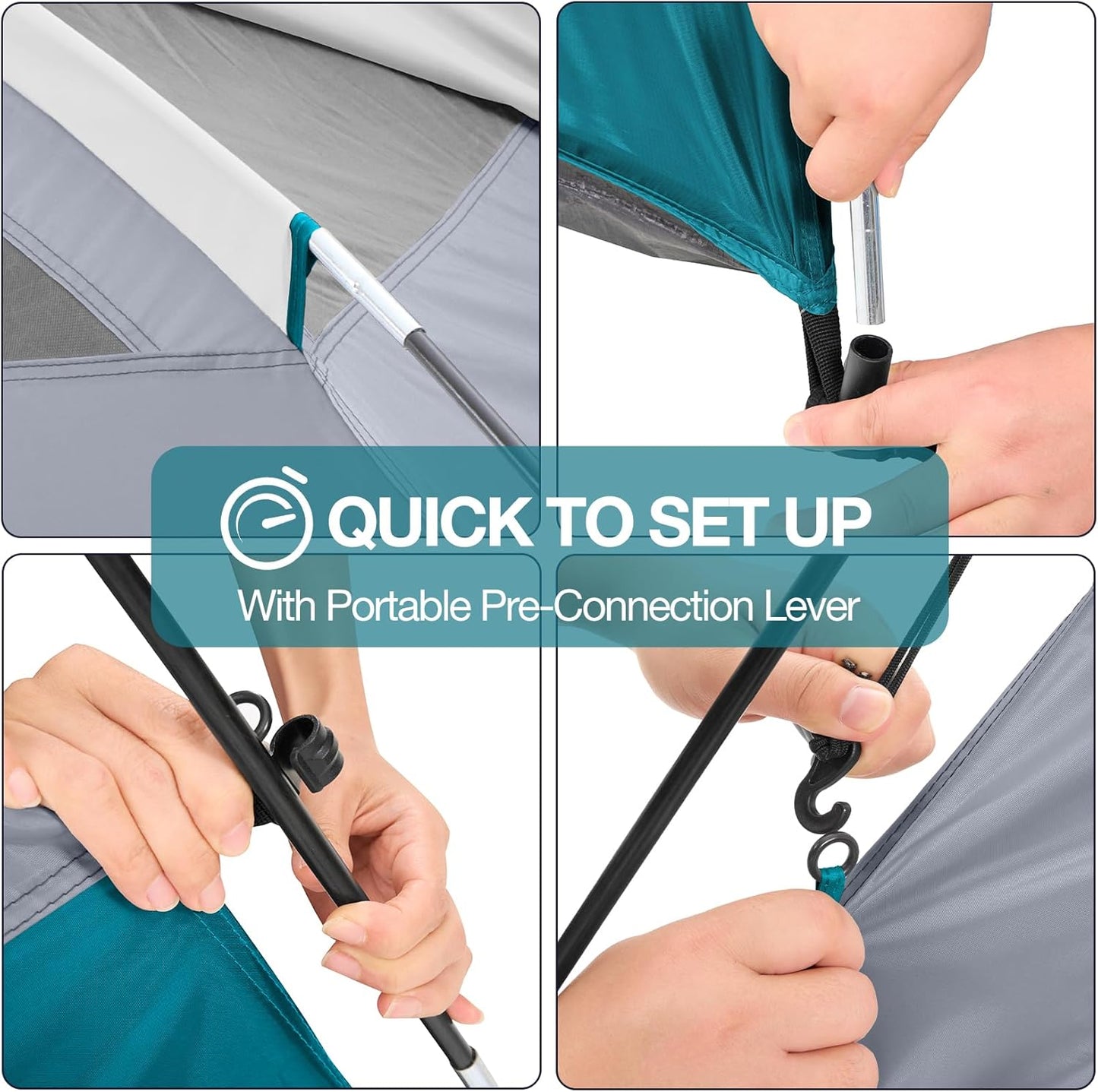 Close-up of 150D Oxford fabric with 2000mm PU waterproof coating on CAMEL CROWN tent.