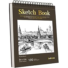 9" x 12" Sketch Book 100 Sheets Sketch Pad