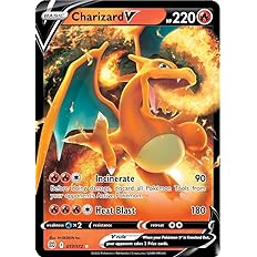 2022 Charizard V 017/172 Brilliant Stars - Ultra Rare Pokemon Card - Holo Foil