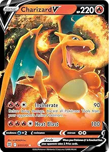 2022 Charizard V 017/172 Brilliant Stars - Ultra Rare Pokemon Card - Holo Foil