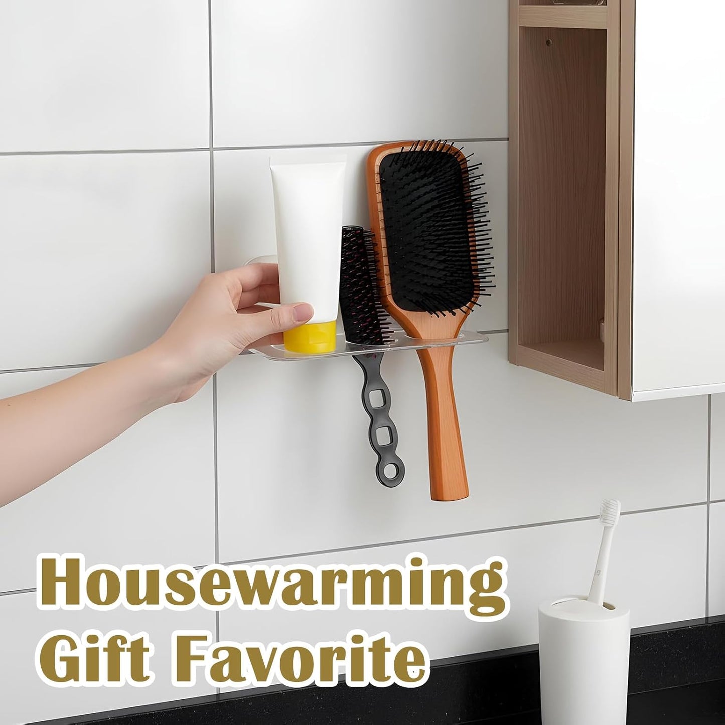 Bathroom Hair Brush Holder Wall Mounted -  BigGreenBear.com Beauty Products 8.99 USD Big Green Bear
