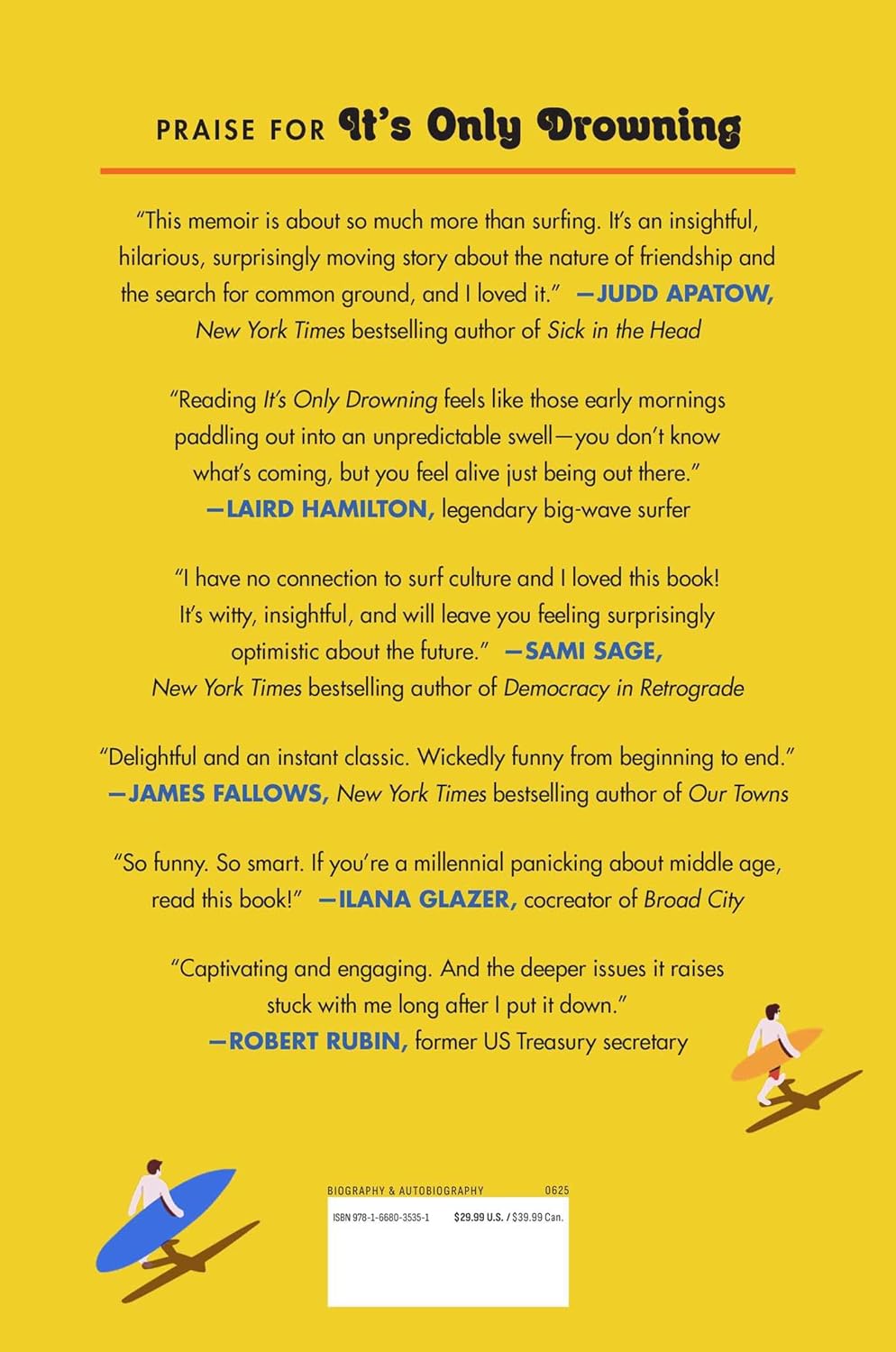 It's Only Drowning: A True Story of Learning to Surf and the Search for Common Ground Hardcover -  BigGreenBear.com Book 22.99 USD Big Green Bear