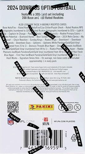 2024 Panini Donruss Optic Football Factory Sealed Blaster Box Purple Shock! -  BigGreenBear.com foot 74.00 USD Big Green Bear