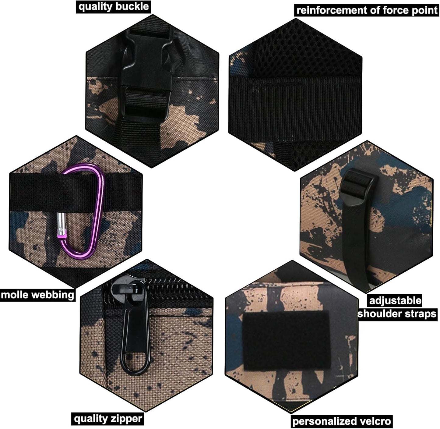 Close-up of the heavy-duty drawstring and top-loading lid of the blue 900D expedition rucksack.