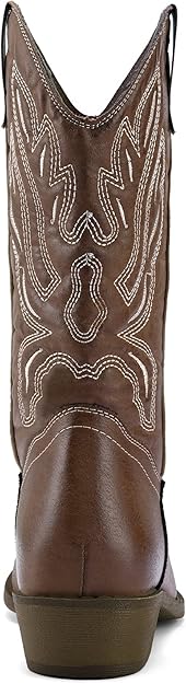 Women's Western Cowboy Boots Embroidered Mid-Calf Pointed Toe Cowgirl Boot -  BigGreenBear.com clothing 49.99